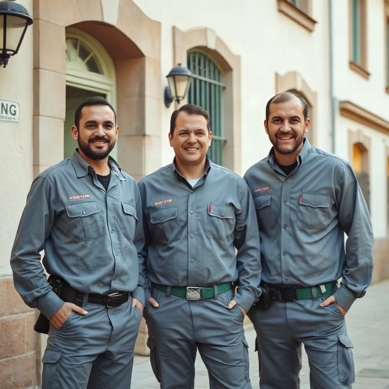 Equipo de tres electricistas de Riveravolt en Paysandú
